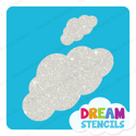 Picture of Clouds Glitter Tattoo Stencil - HP-231 (5pc pack)