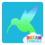 Picture of Hummingbird Glitter Tattoo Stencil - HP-289 (5pc pack)