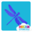 Picture of Dragonfly Glitter Tattoo Stencil - HP-290 (5pc pack)