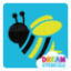 Picture of Bumble Bee Glitter Tattoo Stencil - HP-299 (5pc pack)