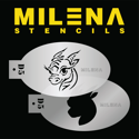 Picture of Milena Stencils - Cute Dragon - Stencil Set D5