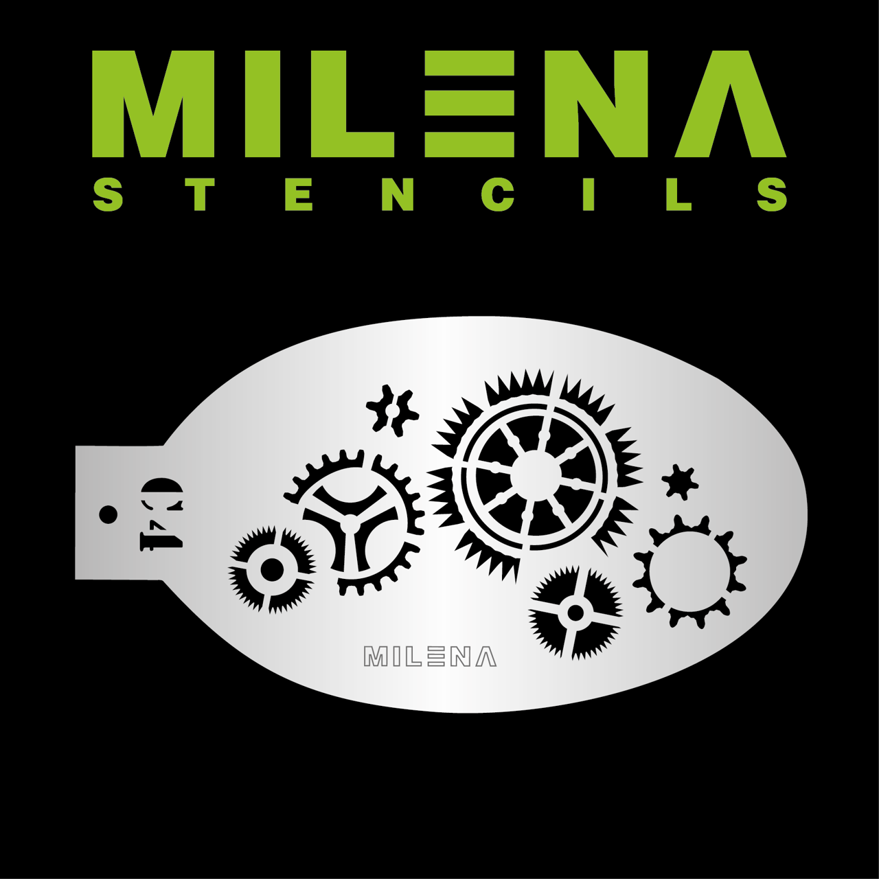 Picture of Milena Stencils - Rotating Gears - Stencil C4