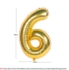 Picture of 40'' Foil Balloon Shape Number 6 - Gold (1pc)