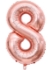Picture of 40'' Foil Balloon Shape Number 8 - Rose Gold (1pc)