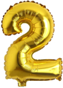 Picture of 16" Foil Balloon - Gold Number - 2 (1pc)