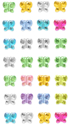 Picture of Peel-n-Stick Gem Icons - Butterfly Medley (SS273C)