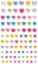 Picture of Peel-n-Stick Gem Icons - Hearts Medley (SS273D)
