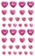 Picture of Peel-n-Stick Gem Embellishments - Pink Hearts (SS900A)