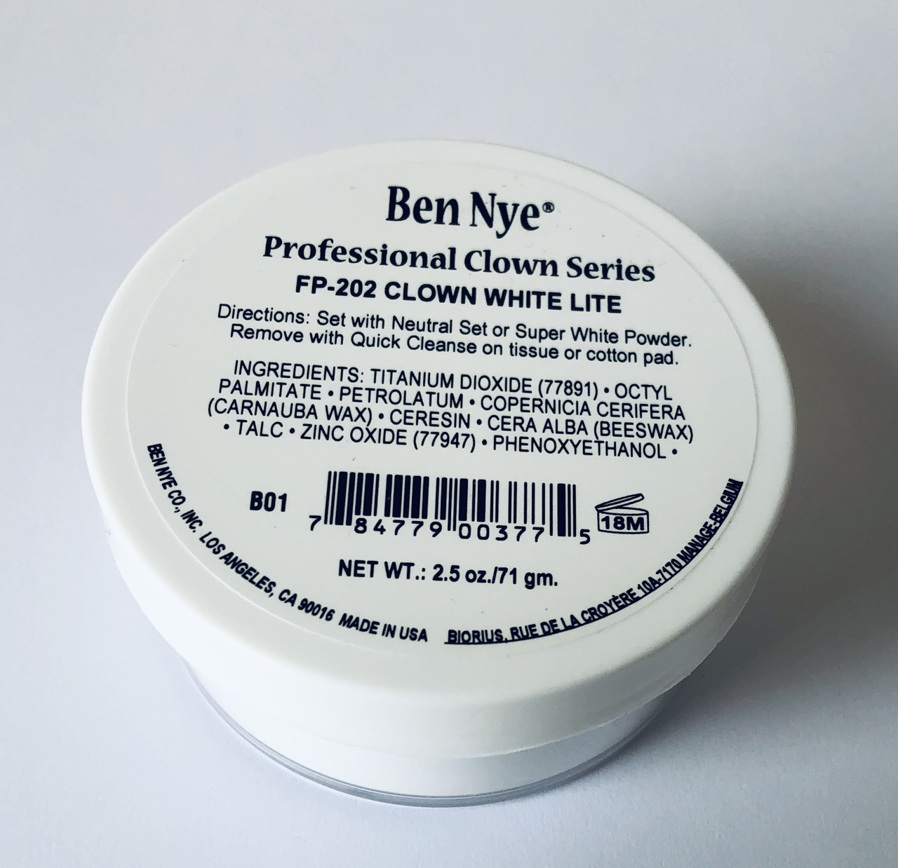 Picture of Ben Nye Clown White Lite ( 2.5 oz)  FP202