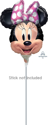 Picture of Minnie Mouse Head. Foil Balloon (14 Inch)