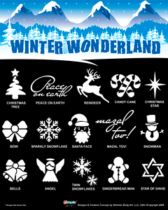 Picture of Winter Wonderland Stencil Set (75 pc) - no Poster