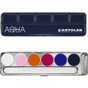 Picture of Kryolan Aquacolor 6-Color Palette - Neo / UV Dayglow