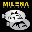 Picture of Milena Stencils - Shark - Stencil Set D22
