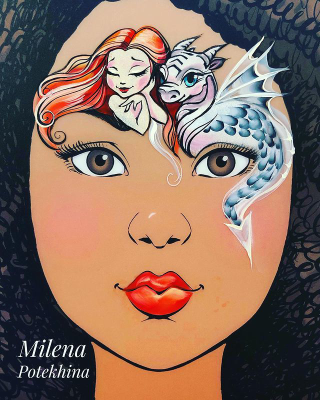 Picture of Milena Stencils - Cute Dragon - Stencil Set D5