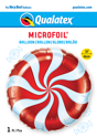 Picture of 18" Round Red Candy Swirl Foil Balloon (1pc)