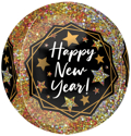 Picture of 15''Happy New Year Gold Sparkle - Orbz Balloon (1pc)