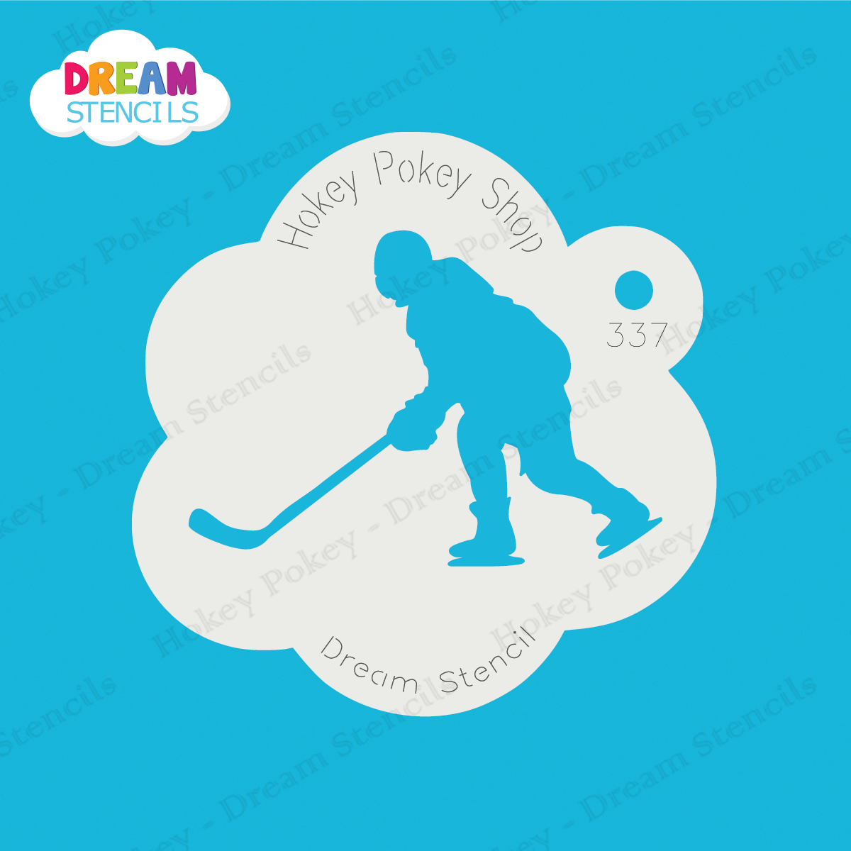 Picture of Hockey Player - Dream Stencil - 337