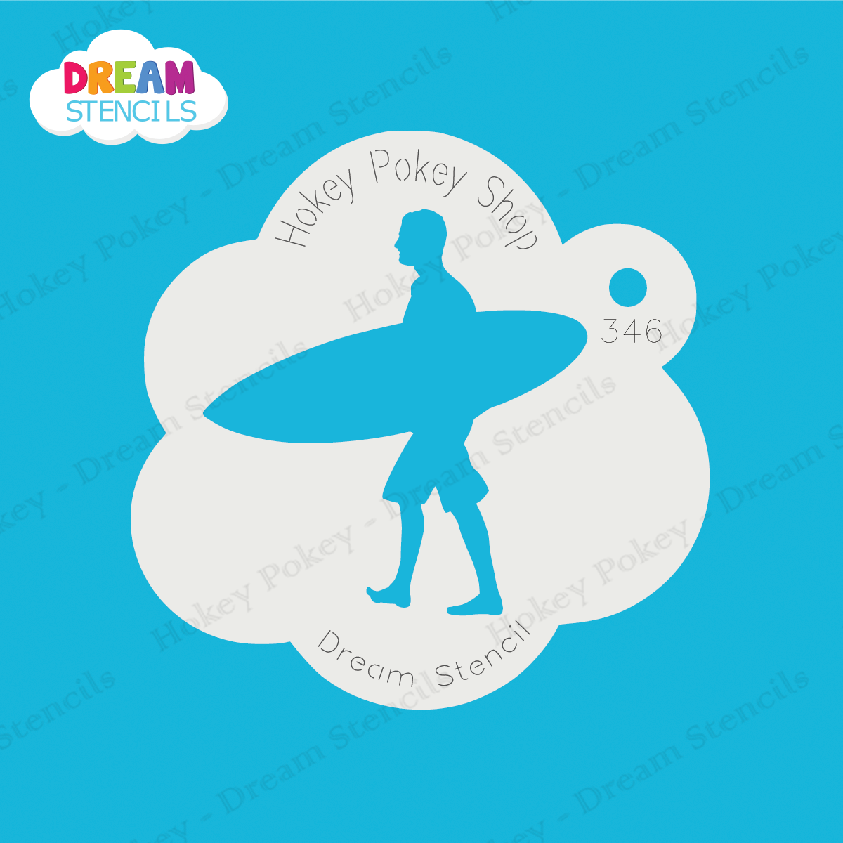 Picture of Surfer -1 - Dream Stencil - 346