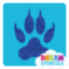 Picture of Paw Print with Claws - Glitter Tattoo Stencil - HP-325 (5pc pack)