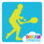 Picture of Tennis Player Glitter Tattoo Stencil - HP-351 (5pc pack)