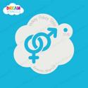 Picture of Hetero Symbol - Dream Stencil - 358