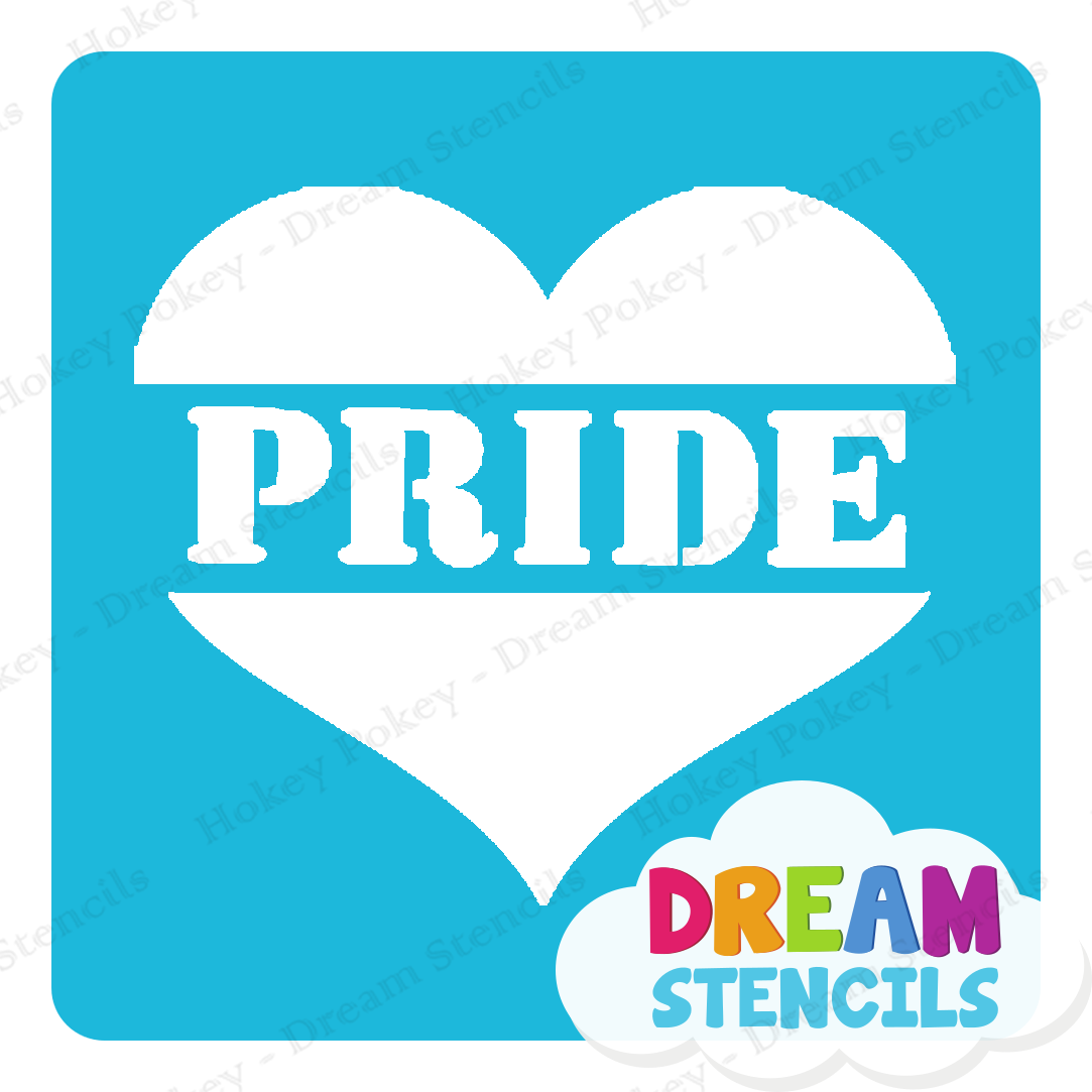 Picture of Love Pride - Glitter Tattoo Stencil - HP-359 (5pc pack)
