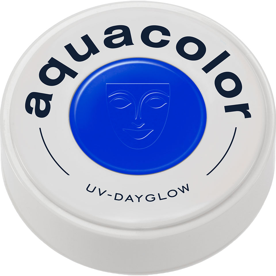 Picture of Kryolan Aquacolor - Cosmetic Grade UV-Dayglow Face Paint - Blue (30 ml)