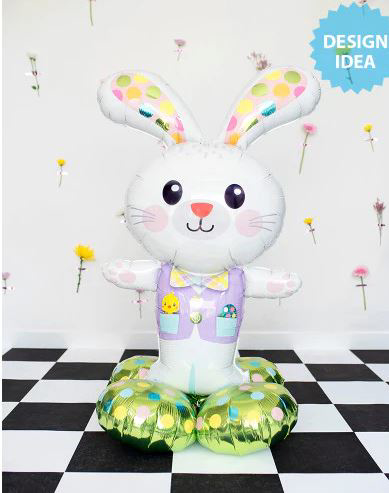 Picture of 46'' Airloonz  Spotted Easter Bunny Balloon