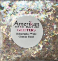 Picture of ABA Loose Chunky Glitter - Holographic White Blend (1oz Bag /28g)