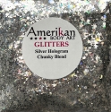 Picture of ABA Loose Chunky Glitter - Silver Hologram (1oz /28g)