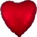 Picture of 17" Anagram Red Heart Foil Balloon - Satin luxe Sangria (1pc) 