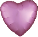 Picture of 17" Anagram Pink Heart Foil Balloon - Satin luxe Flamingo (1pc)  