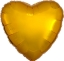 Picture of 17" Anagram Heart Foil Balloon - Metallic Gold (1pc)  