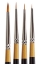 Picture of KingArt Original Premium Golden Taklon 9650 - Spotter Brushes - Set of 4 (B-015)