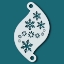 Picture of Superstar Face Paint Stencil - Snowflakes 77003