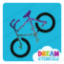 Picture of Bicycle Glitter Tattoo Stencil - HP-386 (5pc pack)
