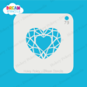 Picture of Geometric Heart - Dream Stencil - 79