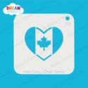 Picture of Canada Heart Flag - Dream Stencil - 09