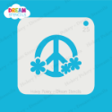 Picture of Flower Round Peace Sign - Dream Stencil - 25