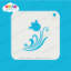 Picture of Tulip with Swirls  - Dream Mylar Stencil - 299