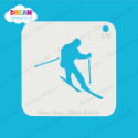 Picture of Mountain skiing - Dream Stencil - 336