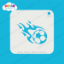 Picture of Flaming Soccer Ball - Dream Stencil - 345