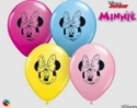 Picture of 5" Assorted Disney Minnie Mouse Face - Qualatex Balloon (100/bag)