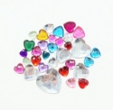 Picture of Heart  Gems Mix - Assorted colors and sizes - 10-27 mm  (32 pc.) (AG-HM)