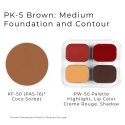 Picture of Ben Nye Personal Creme Kit Brown - Medium PK5