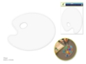 Picture of Color Factory Artist Palette: 8.5"x10.6" Duraplast Flat Oval w/Thumbhole - Clear (PA518A)