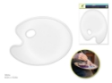Picture of Color Factory Artist Palette: 8.5"x10.6" Duraplast Flat Oval w/Thumbhole - White (PA518B)