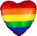 Picture of 18" Anagram Rainbow Fun Heart Foil Balloon (1pc)