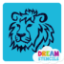 Picture of Lion Head Glitter Tattoo Stencil - HP-410 (5pc pack)